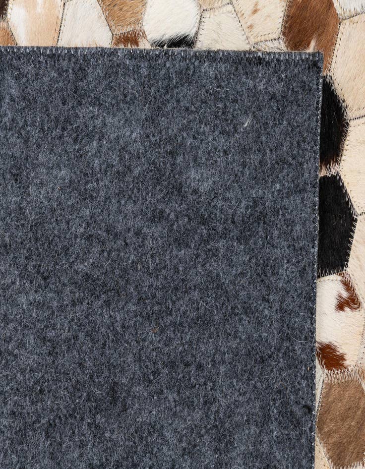 Detail image of  5' 1 x 8' Cowhide Leather Rug