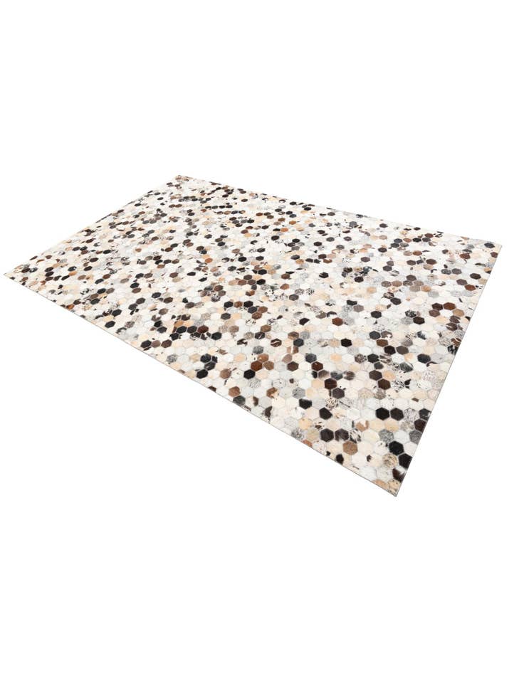 Detail image of  5' 2 x 8' Cowhide Leather Rug