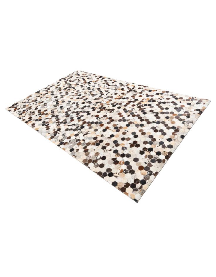 Detail image of  5' 1 x 8' Cowhide Leather Rug