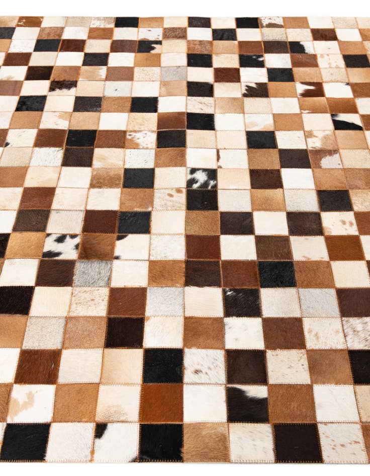 Detail image of  5' x 8' Cowhide Leather Rug