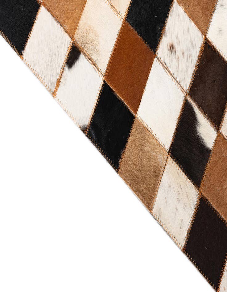 Detail image of  5' x 8' Cowhide Leather Rug