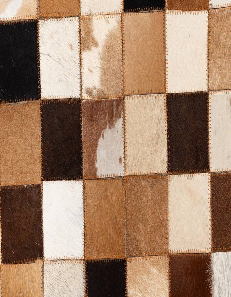 Detail image of  5' x 8' Cowhide Leather Rug