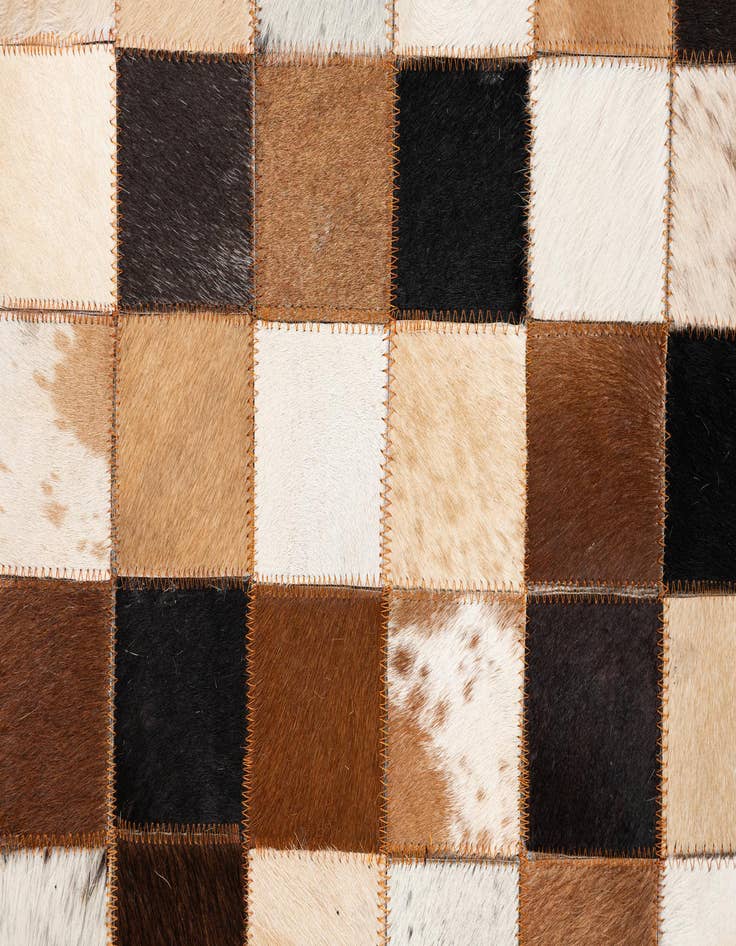 Detail image of  5' x 8' Cowhide Leather Rug