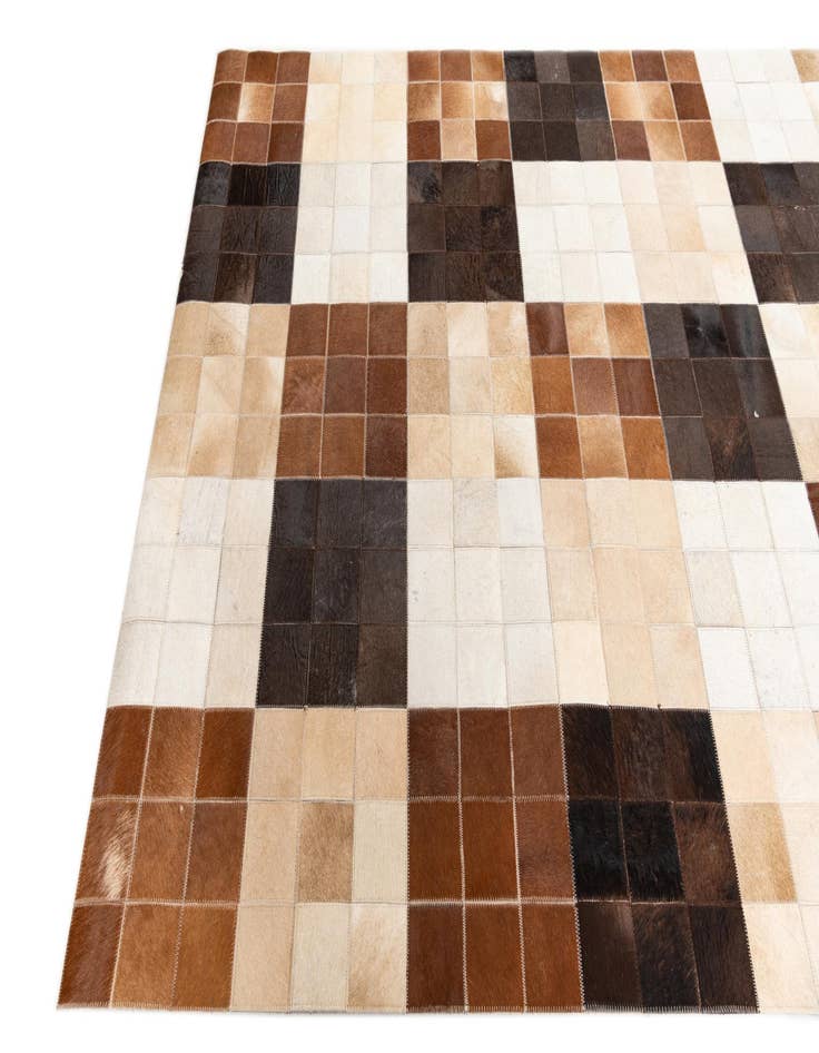 Detail image of  5' x 8' Cowhide Leather Rug