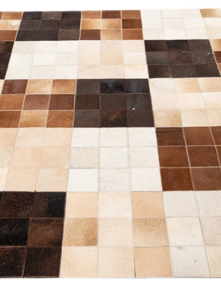 Detail image of  5' x 8' Cowhide Leather Rug