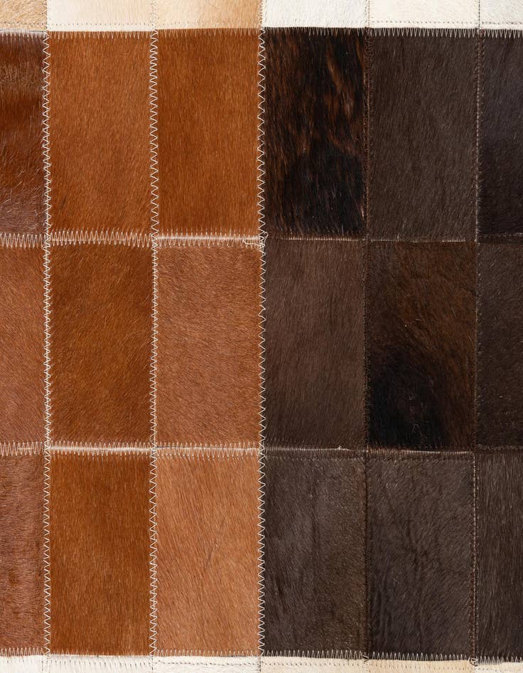 Detail image of  5' x 8' Cowhide Leather Rug