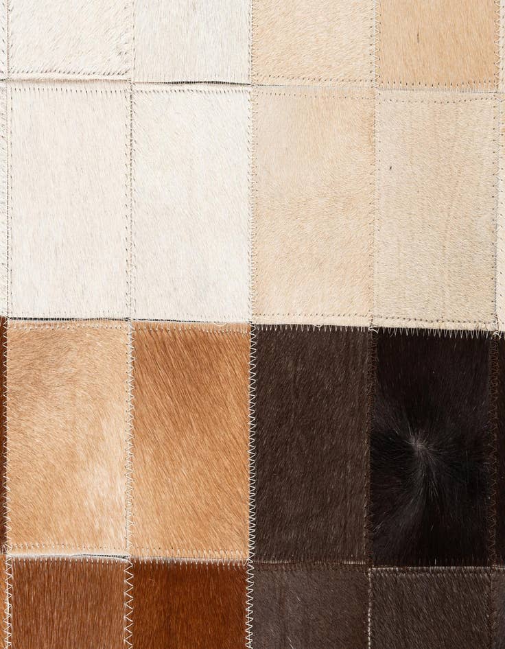 Detail image of  5' x 8' Cowhide Leather Rug