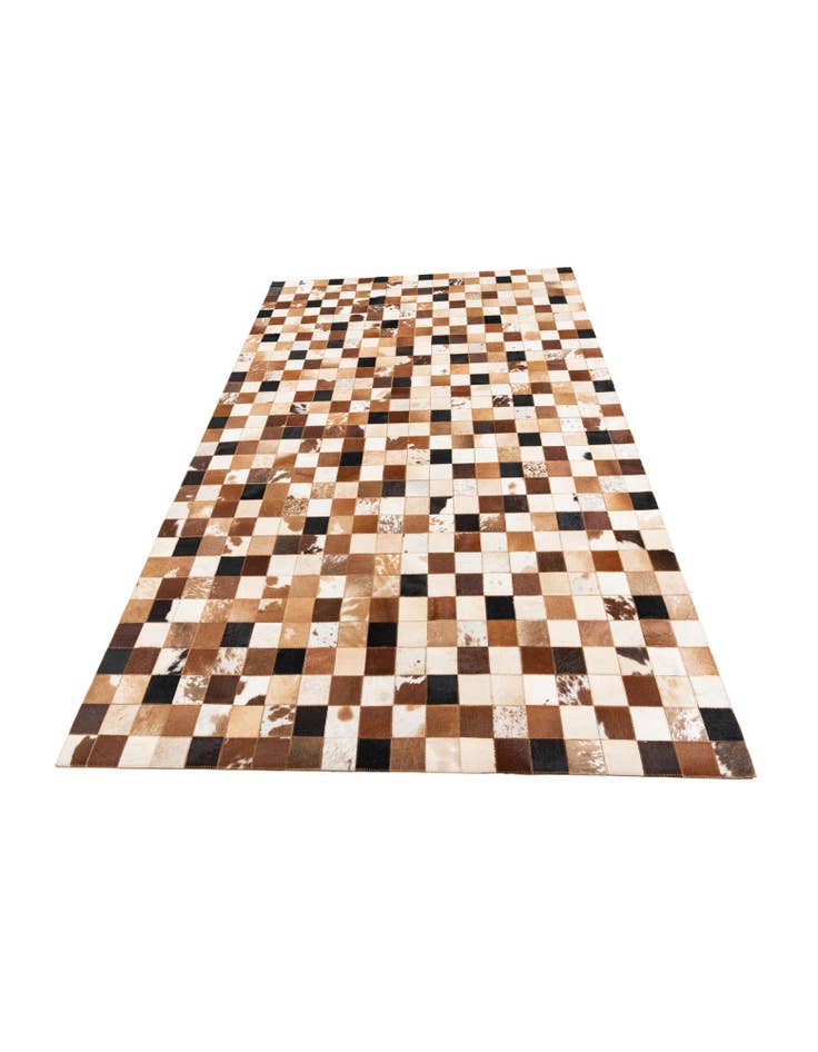Detail image of  5' 1 x 8' Cowhide Leather Rug