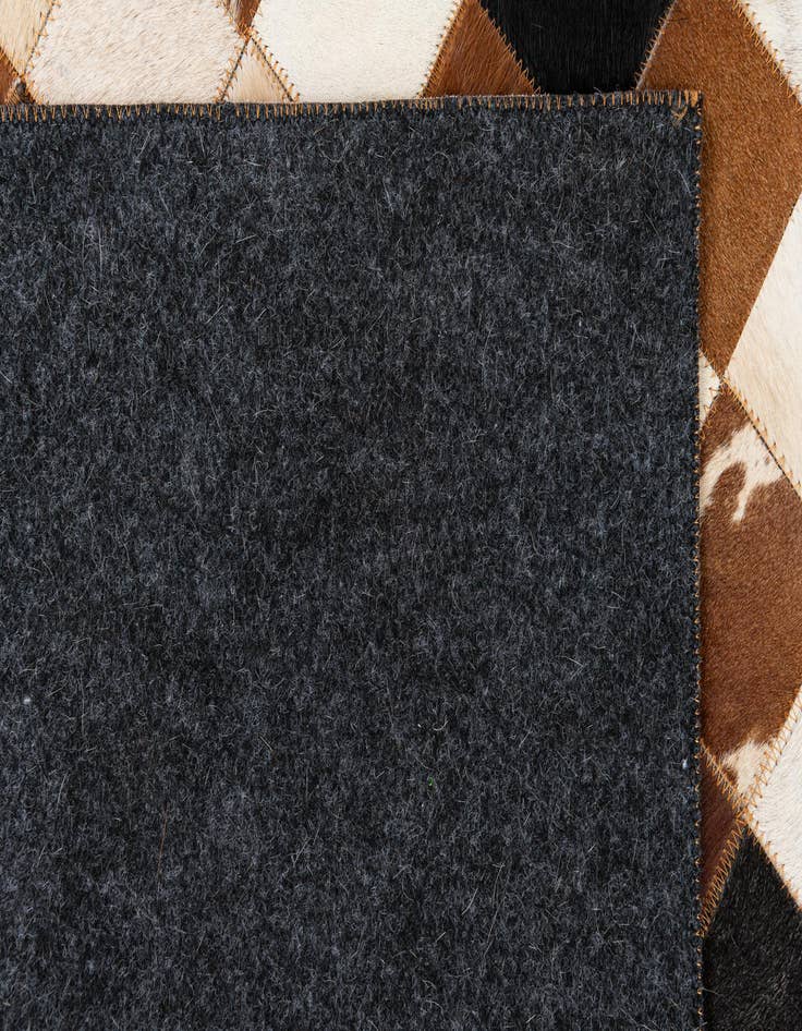 Detail image of  5' 1 x 8' Cowhide Leather Rug