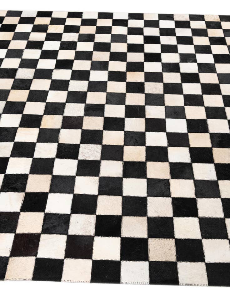 Detail image of  5' x 8' Cowhide Leather Rug