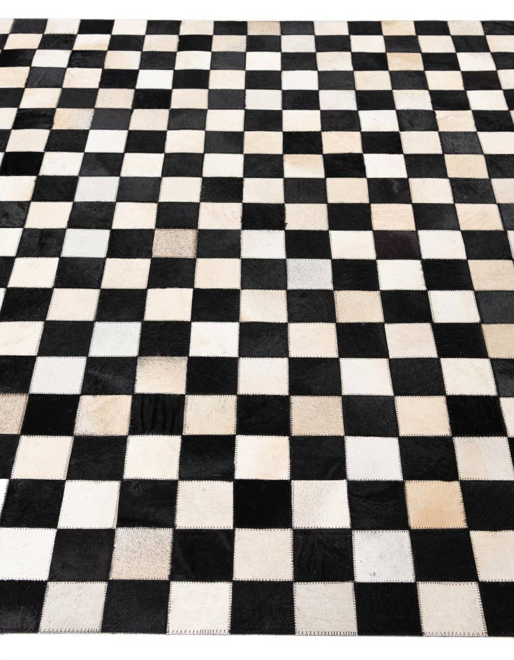 Detail image of  5' x 8' Cowhide Leather Rug