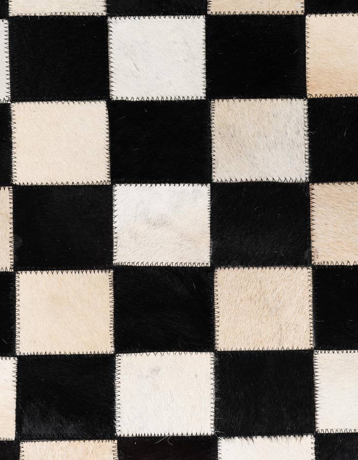 Detail image of  5' x 8' Cowhide Leather Rug