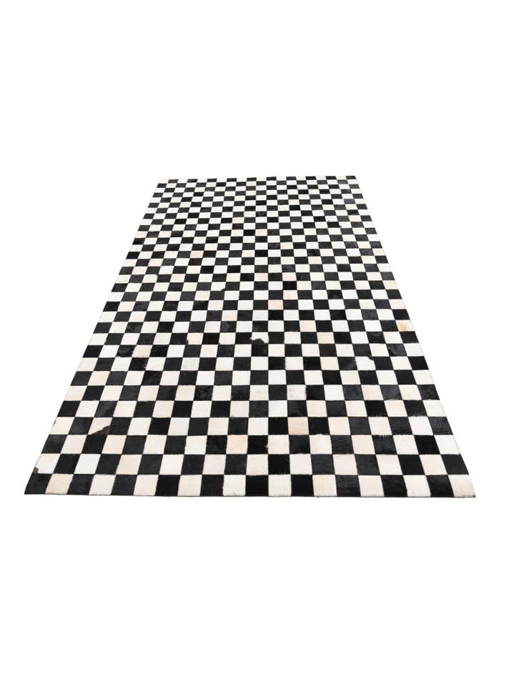 Detail image of  5' 1 x 8' Cowhide Leather Rug