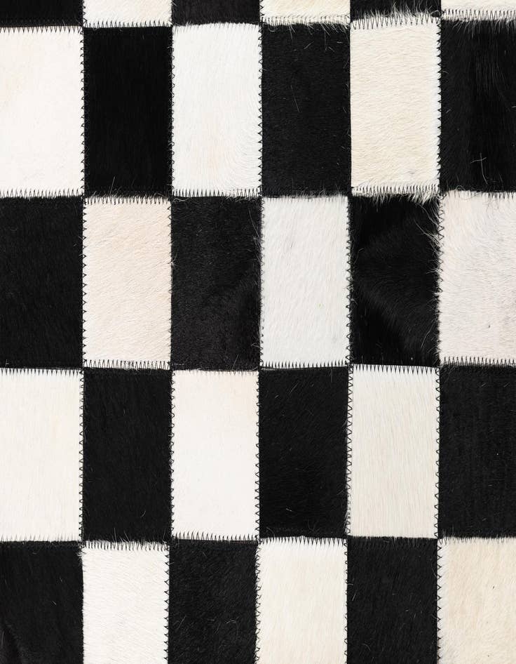 Detail image of  5' 1 x 8' Cowhide Leather Rug