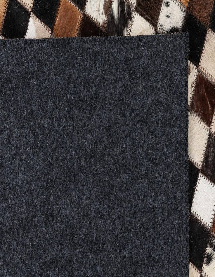 Detail image of  5' 1 x 8' 1 Cowhide Leather Rug