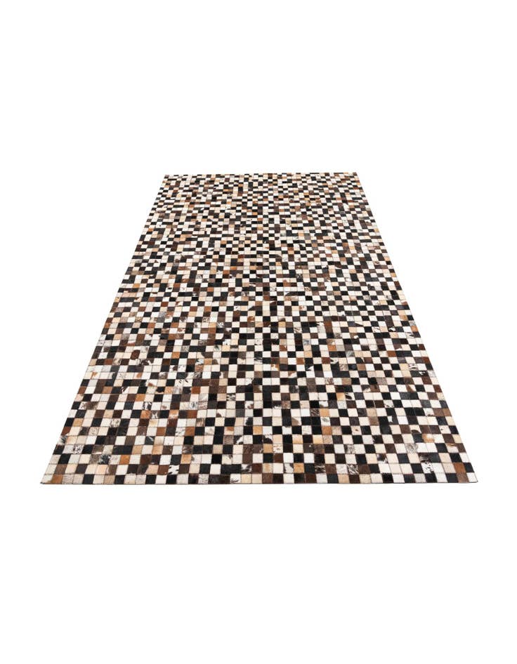 Detail image of  5' 1 x 8' 2 Cowhide Leather Rug