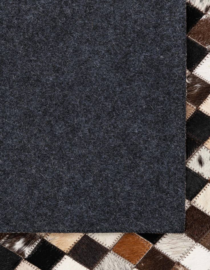 Detail image of  5' 1 x 8' 2 Cowhide Leather Rug