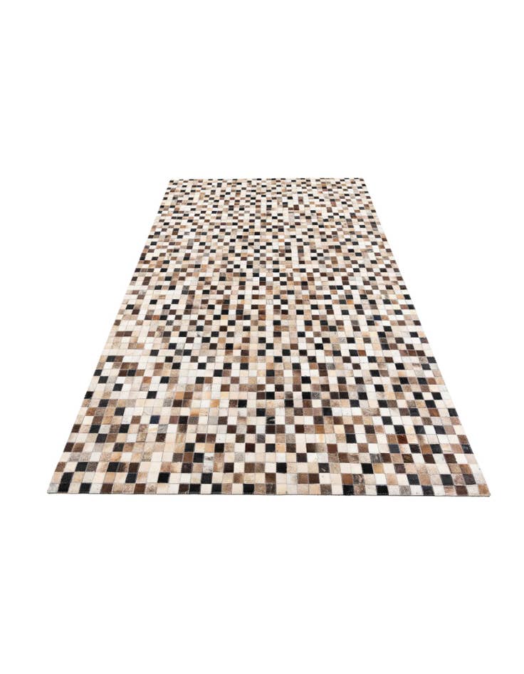 Detail image of  5' 1 x 8' Cowhide Leather Rug