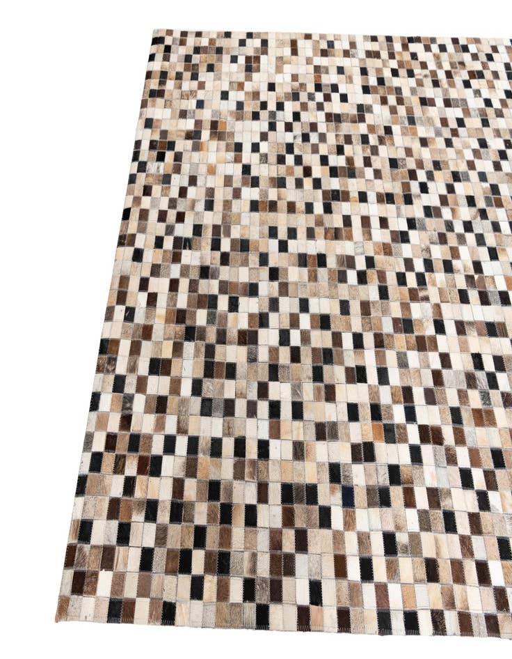 Detail image of  5' 1 x 8' Cowhide Leather Rug