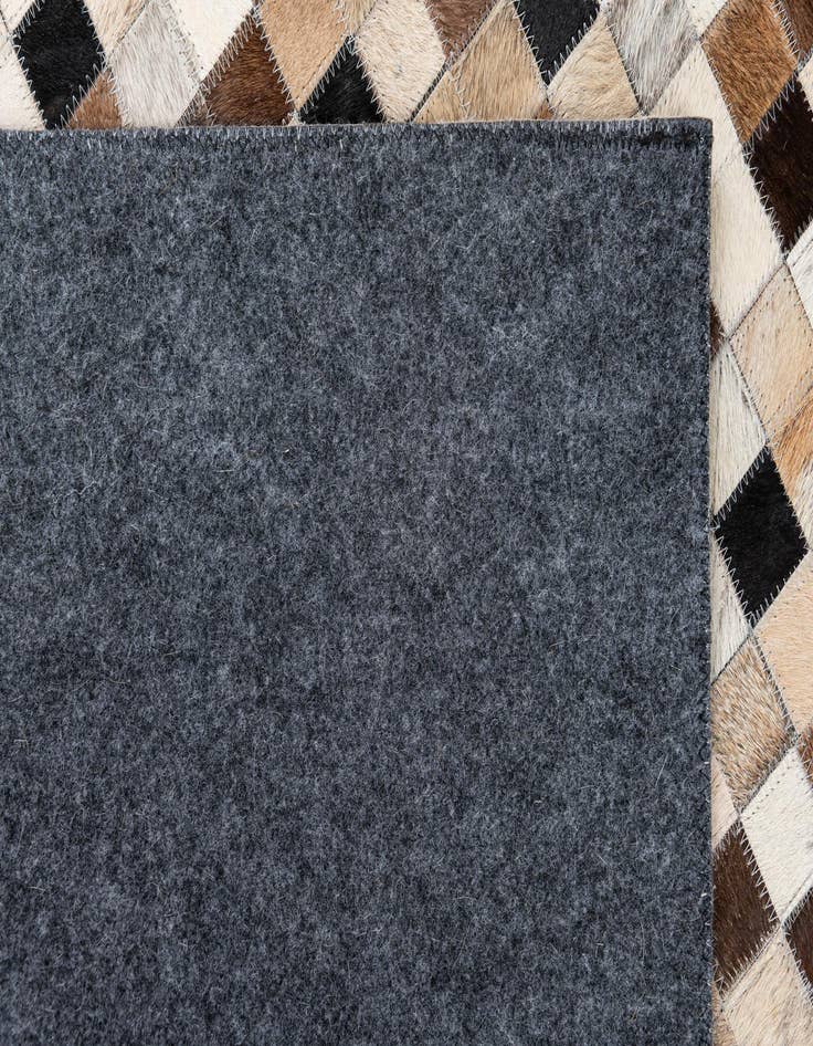 Detail image of  5' 1 x 8' Cowhide Leather Rug