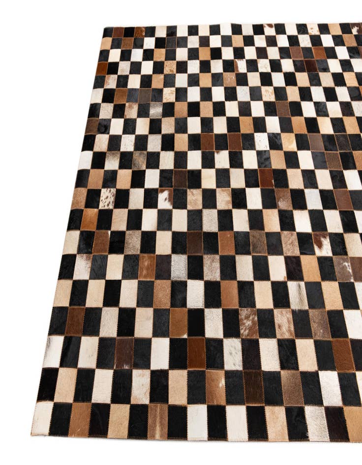 Detail image of  5' x 8' Cowhide Leather Rug