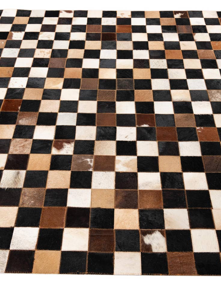 Detail image of  5' x 8' Cowhide Leather Rug