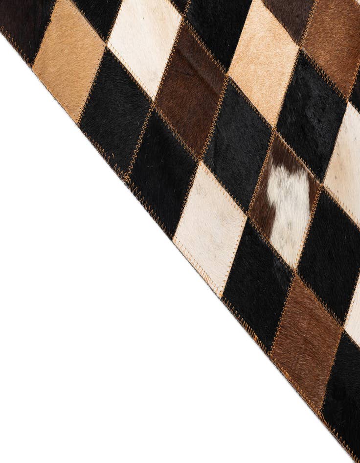 Detail image of  5' x 8' Cowhide Leather Rug