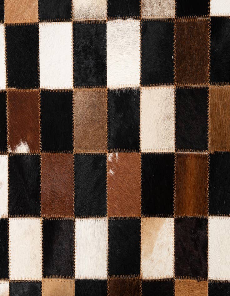 Detail image of  5' x 8' Cowhide Leather Rug