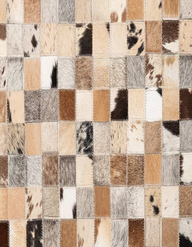 Detail image of  5' x 8' Cowhide Leather Rug