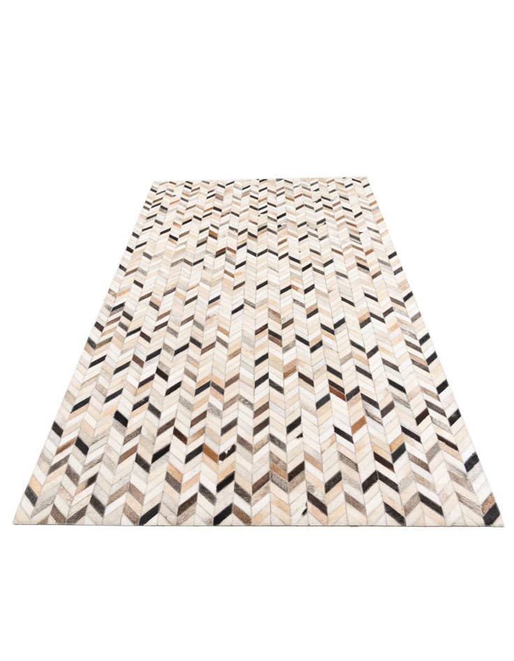 Detail image of  5' x 7' 10 Cowhide Leather Rug