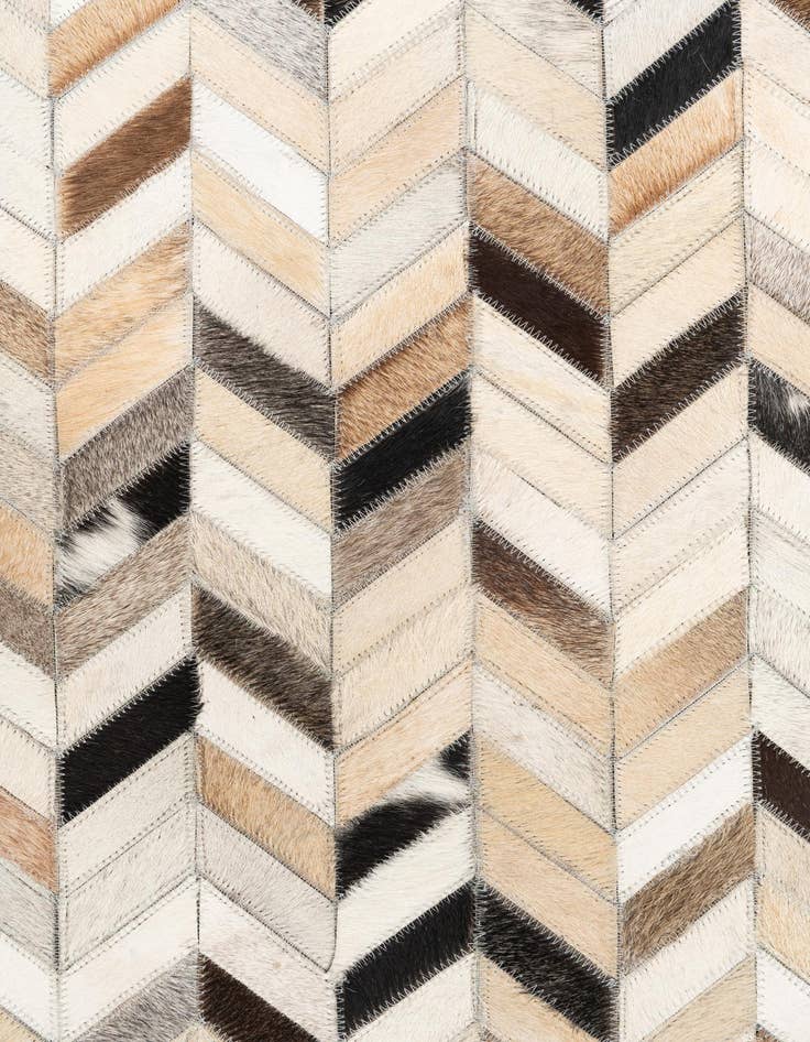 Detail image of  5' x 7' 10 Cowhide Leather Rug