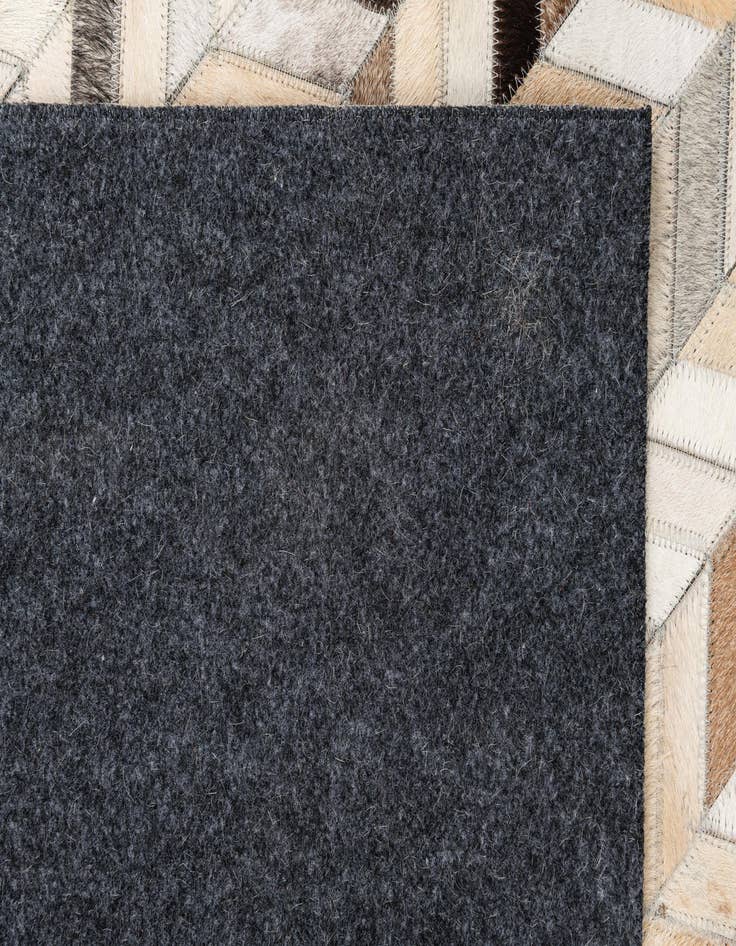 Detail image of  5' x 7' 10 Cowhide Leather Rug