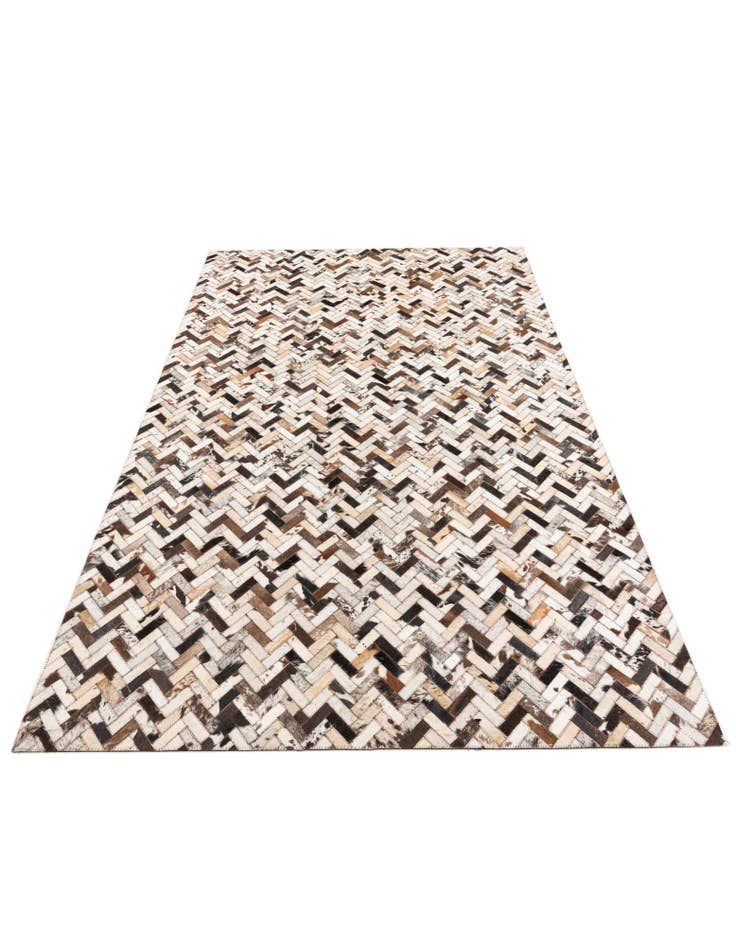 Detail image of  5' 1 x 8' Cowhide Leather Rug