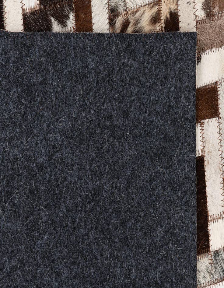 Detail image of  5' 1 x 8' Cowhide Leather Rug