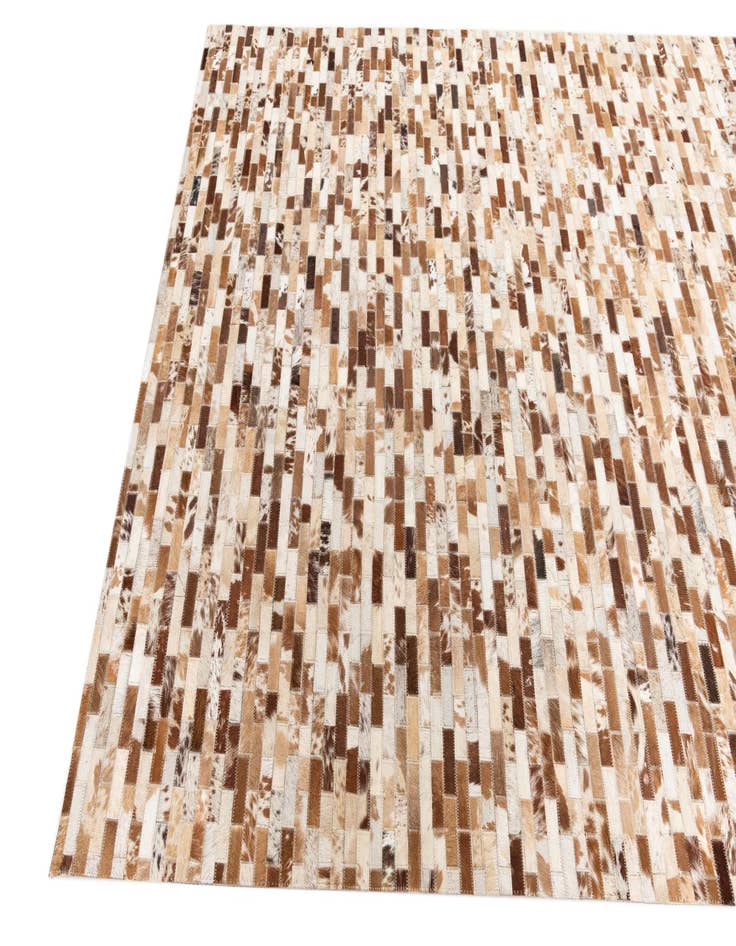 Detail image of  5' 2 x 8' Cowhide Leather Rug