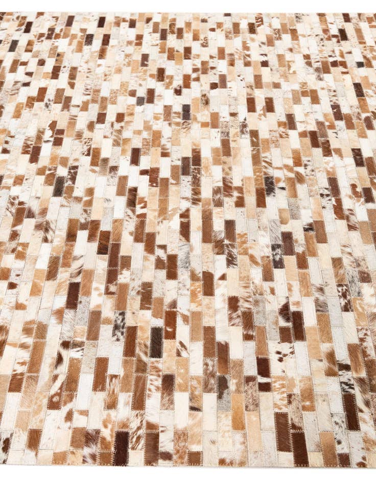 Detail image of  5' 2 x 8' Cowhide Leather Rug