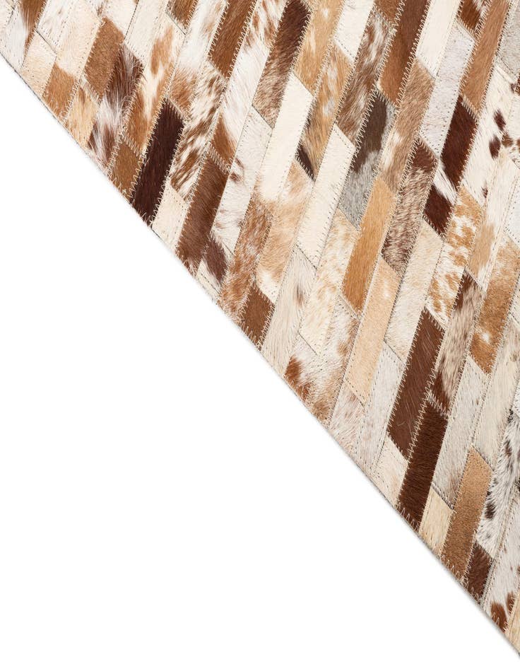 Detail image of  5' 2 x 8' Cowhide Leather Rug