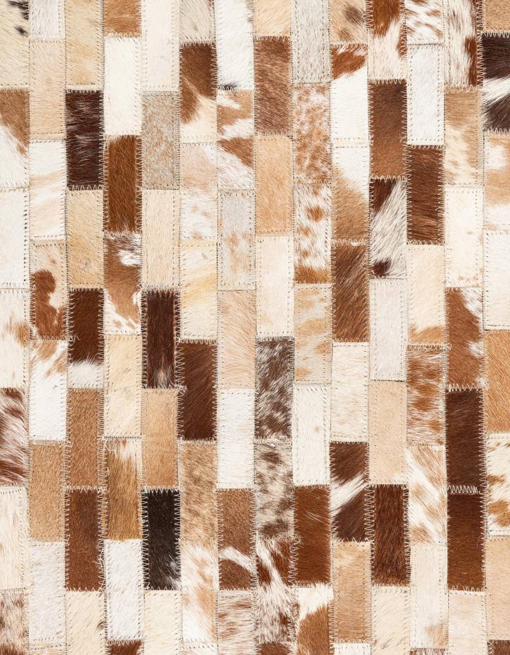 Detail image of  5' 2 x 8' Cowhide Leather Rug