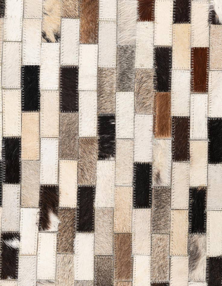 Detail image of  5' x 8' Cowhide Leather Rug