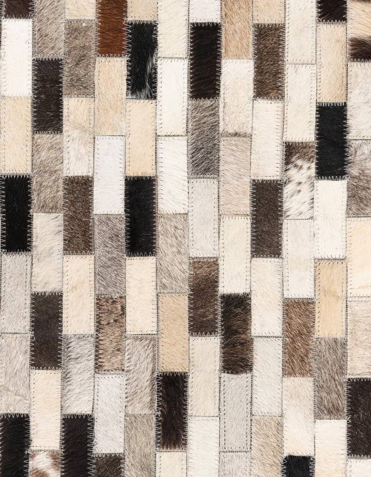 Detail image of  5' x 8' Cowhide Leather Rug