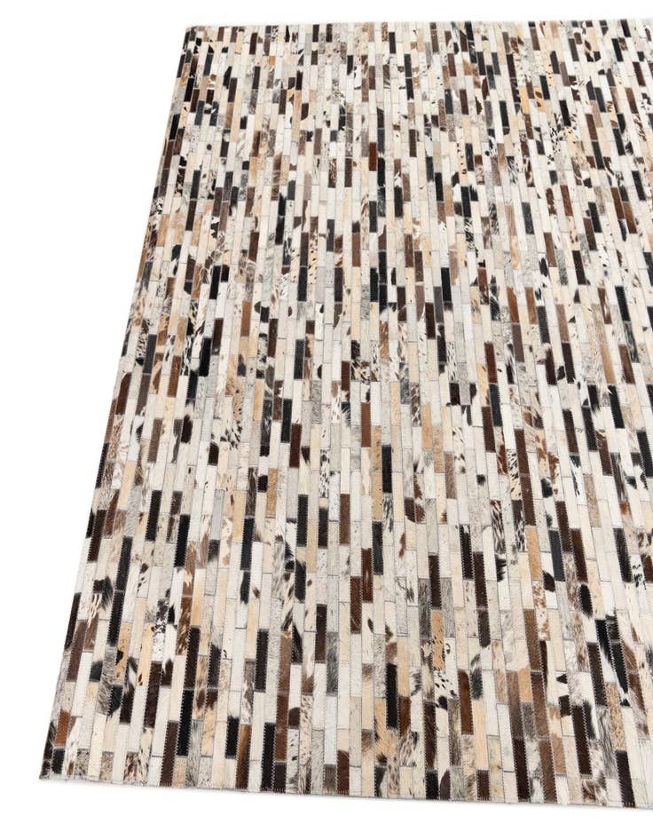 Detail image of  5' x 7' 10 Cowhide Leather Rug