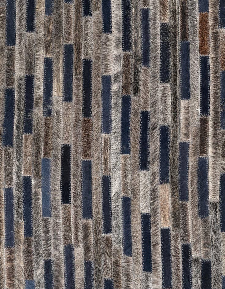 Detail image of  4' x 6' Cowhide Leather Rug