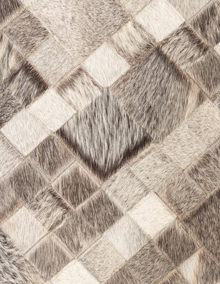 Detail image of  3' 10 x 6' 1 Cowhide Leather Rug