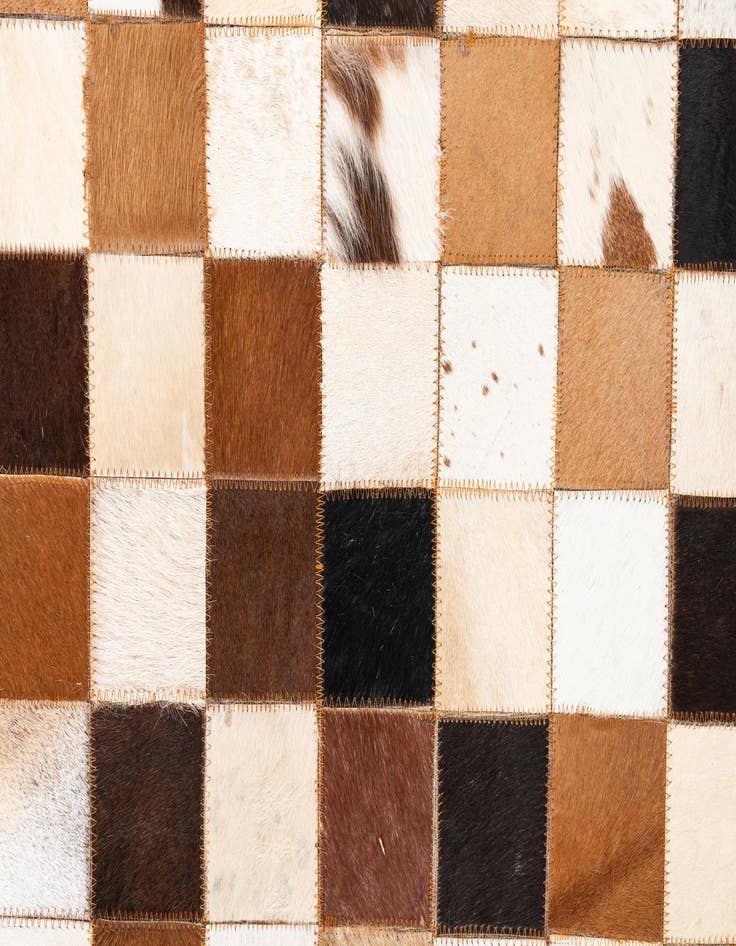 Detail image of  5' x 8' 1 Cowhide Leather Rug