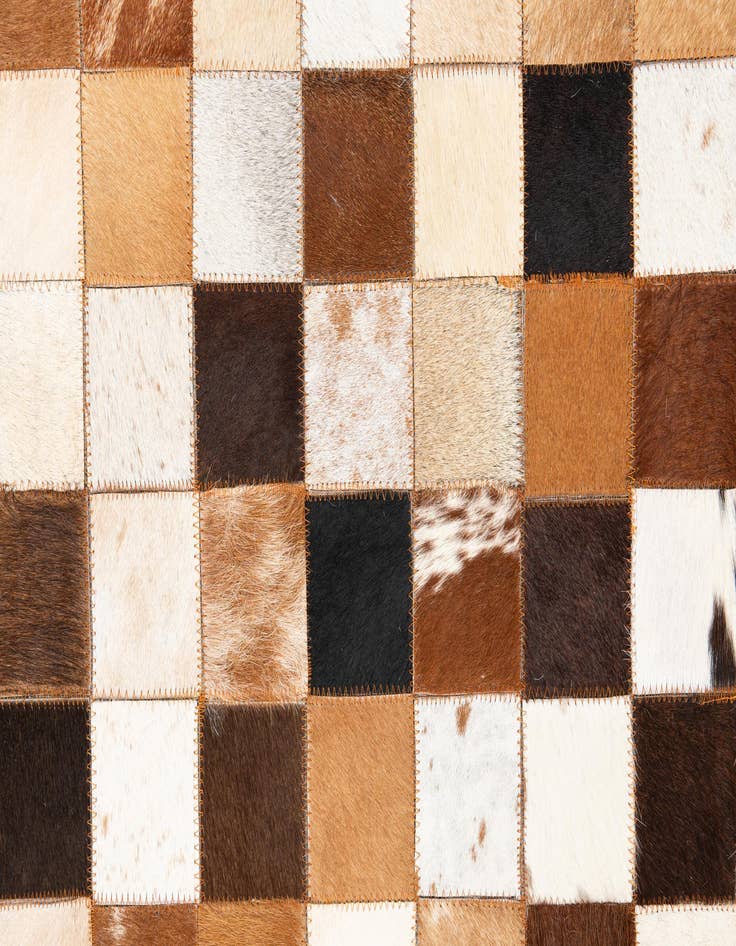 Detail image of  5' x 8' 1 Cowhide Leather Rug