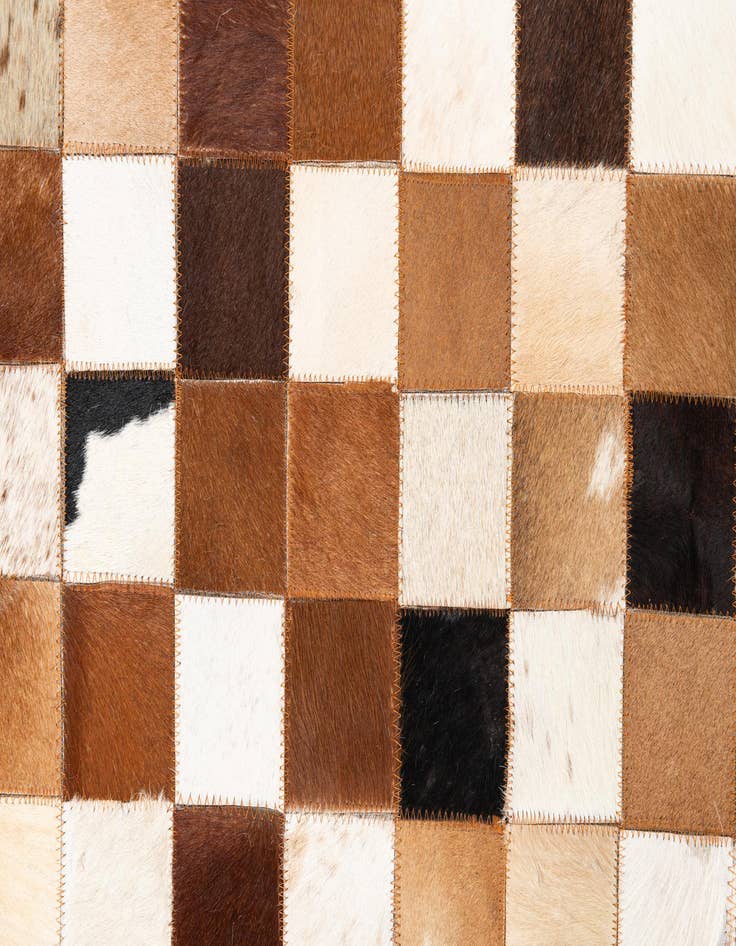 Detail image of  5' x 8' 1 Cowhide Leather Rug