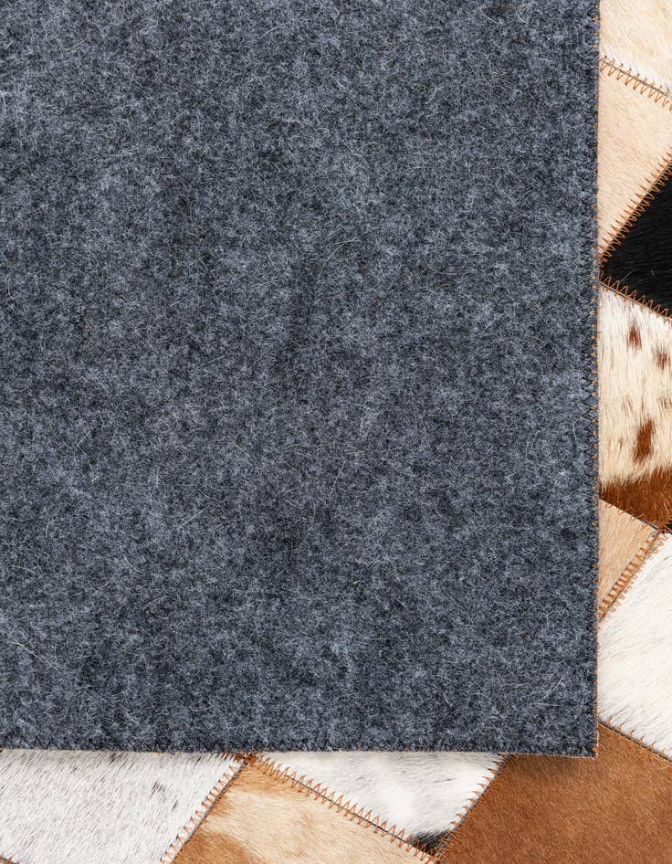 Detail image of  5' 1 x 8' 1 Cowhide Leather Rug