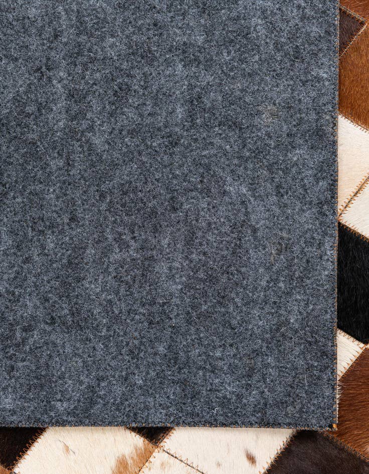 Detail image of  5' 1 x 8' 1 Cowhide Leather Rug