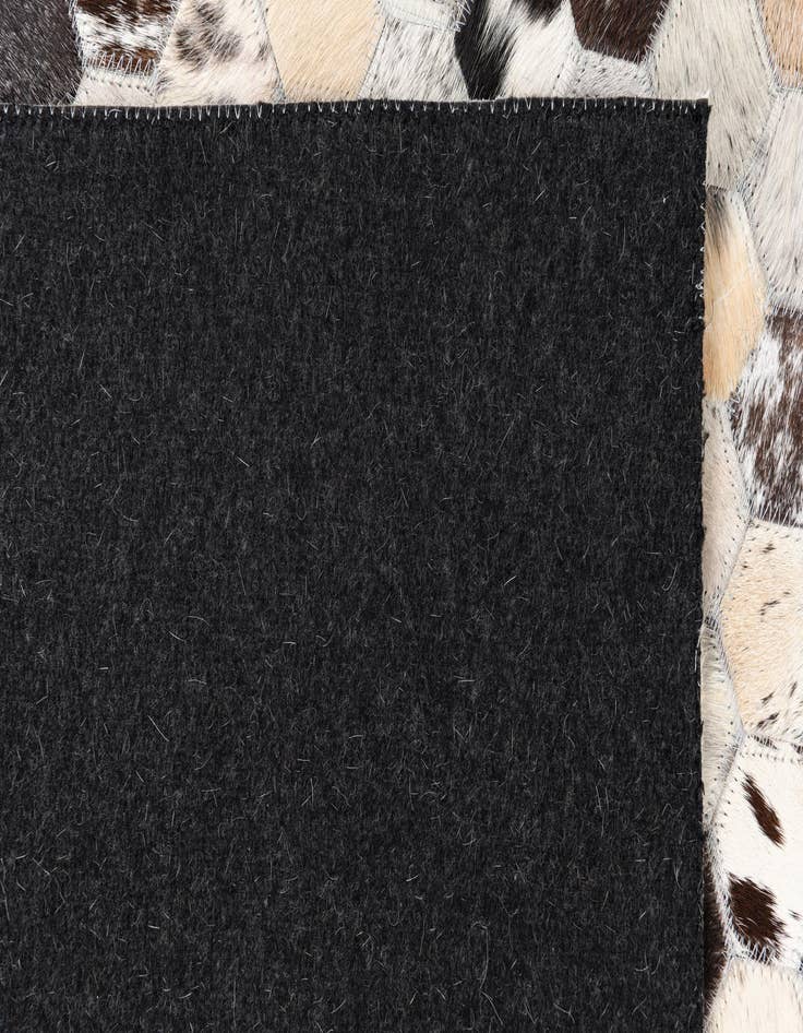 Detail image of  5' 1 x 8' Cowhide Leather Rug