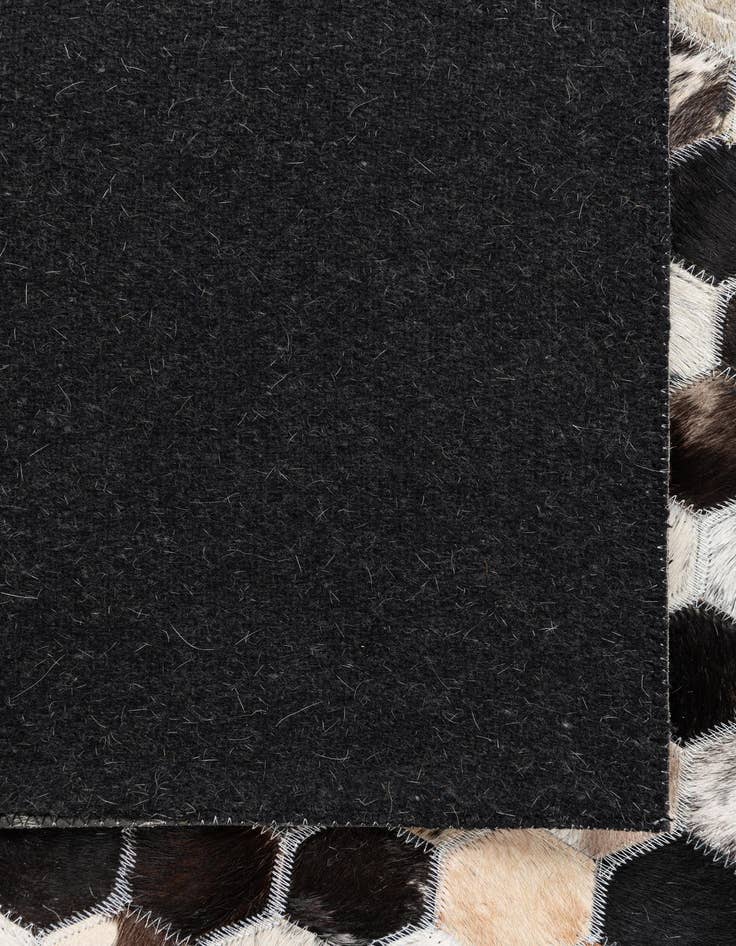 Detail image of  5' 2 x 8' 1 Cowhide Leather Rug